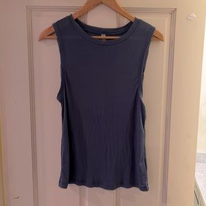 Free People movement tank top, blue extra small